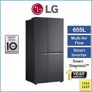 LG GC-B257SQVL 655L Side-by-Side Refrigerator with Smart Inverter Peti Sejuk
