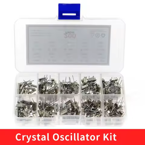 10Values HC-49S Quartz Resonator DIP Crystal Oscillator Kit 4MHz 6MHz 8MHz 12MHz 16MHz 24MHz 25MHz 4