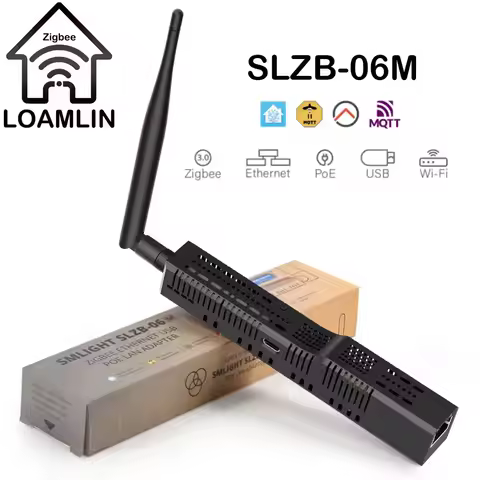 SMLIGHT SLZB-06M Zigbee 3.0 to Ethernet USB WiFi Gateway Coordinator With 48V POE Works With ZHA Hom