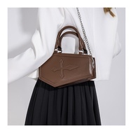 Coffin Bag Gothic Style Alternative Women Bag PU Leather Plush Backpack for Ita Bag