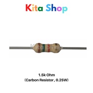 Resistor 1.5k Ohm (Carbon - 0.25W)