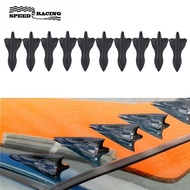 SPEED 10Pcs Universal Rear Roof Shark Fins Spoiler Wing Kit Car Roof Spoiler Bumper Spoiler Shark Fi