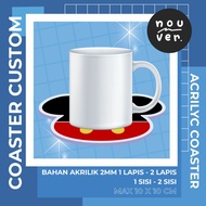 COASTER CUSTOM ACRYLIC COASTER/