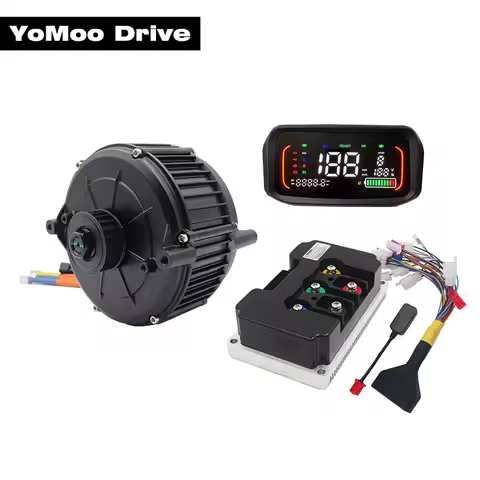 QS165 35H 5KW Peak 10KW 6500RPM Hall Mid-Drive Motor with Fardriver ND72680 Controller, N7 Display F