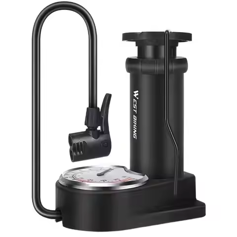 Durable Cycling Pump Bicycle Air Pump High Pressure Tire Inflator Pump Bicycle Foot Pump Tire Pump B