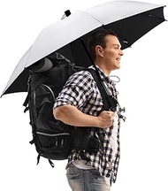 G4Free 46 Inch Large Hiking Umbrella Ultralight UV Silver Reflective Full-size Trekking Backpacking 