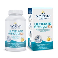 Nordic Naturals Ultimate Omega-D3, Lemon Flavor - 120 Soft Gels - 1280 mg Omega-3 + 1000 IU Vitamin 