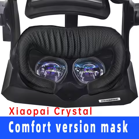 Replace the wide face mask, eye mask, and rear cushion accessories with Pimax Crystal VR for comfort