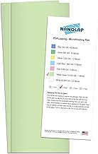 PSA Lapping Film, 2 Pc 1 Micron (14,000 Grit) Adhesive Polishing Paper, 4-1/4” x 11” Microfinishing 