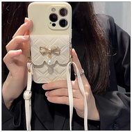 For OPPO Reno 11 10 9 8T 8Z 8 7Z 7 6Z 5Z 5F 4F 5 6 4 SE 3 4Z 5G 2 2Z 2F 10X ZOOM F11 F9 F7 F5 F1S Luxury Cute Bow Coin Purse Bag Cases Covers Shell Soft Mobile Phone Case