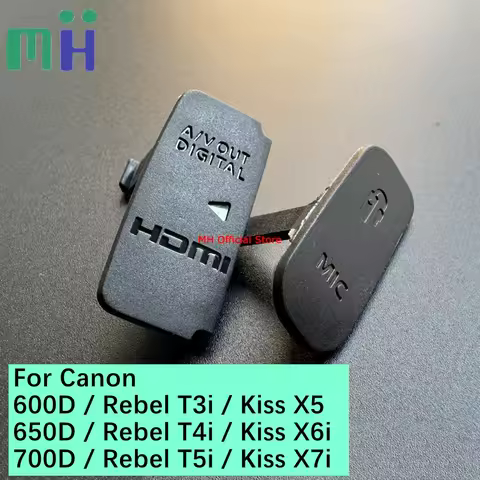 Copy For Canon 600D 650D 700D USB Port Rubber Cover Cap HDMI MIC Interface Terminal Lid Door Rebel T