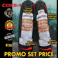 CORSA TIRE CORSA R26 PROMO SET PRICE 14 & 17(DISCOUNTED SET PRICE)