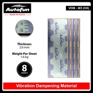 AUTOFUN Vibro Dampening Material M3 HX ( 8 Sheets )