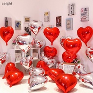 [ceight] 10PCS 18 Inches Large Foil Red Heart Shaped Balloons For Valentine's Day Wedding Shower Ann