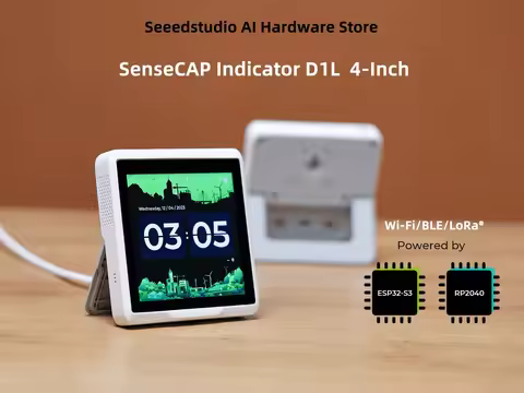 Seeedstudio SenseCAP Indicator D1L, 4-Inch Touch Screen IoT development platform powered by ESP32S3 