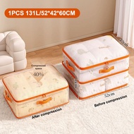 EUNICE PVC Quilt Storage Bag Transparent Foldable Cabinet Clothes Dustproof Waterproof Organizer棉被袋