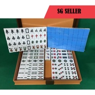 Size 40 Magnetic Mahjong Tiles Green /Blue Colour/Singapore Version Set 148 Tiles (For Automatic Mah