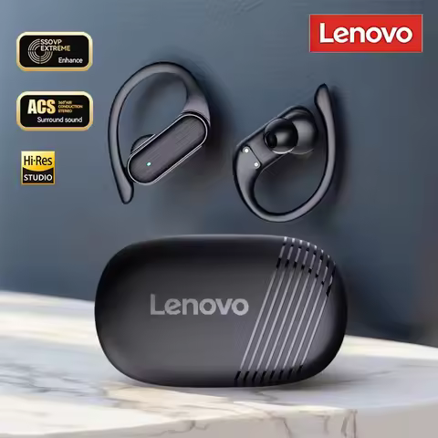 Lenovo Wireless Bluetooth Headset HD Sound Quality Stereo Universal Headset Touch Light Mini High Qu