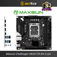 Maxsun Challenger H610 ITX DDR4 2 Lan Motherboard