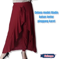 celana kulot model aladin celana kain panjang wanita celana rok