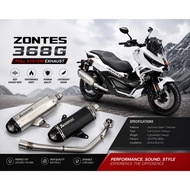Zontes 368G Full System Exhuast With Muffler Akrapovic Motorcycle V1 24-25yrs