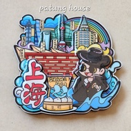Fridge Magnet Refrigerator Sticker Souvenir Shanghai Chengdu Shang Hai China Wood