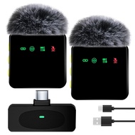 Compact Wireless Mini Mic with Auto-Pairing, Portable for Bloggers, Teachers & Hobbyist Creators Mik