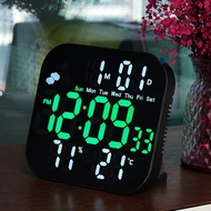 Đồng Hồ Điện Tử LED Số USB Có Lịch Vạn Niên Có Thể Treo Tường Có Thể Để Bàn Có Thể Xem Thời Tiết Báo
