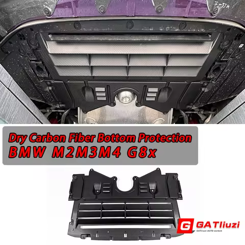 Dry Carbon Fiber Oil Guard For BMW G80 G81 M3 G82 G83 M4 G87 M2 2021-IN Engine Motor Lower Bottom Pr