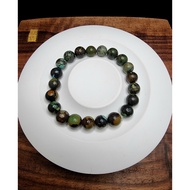 Tibetan King Stone Full Turquoise Bracelet 8.5mmnatural C1732