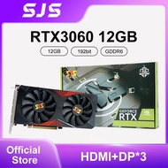 SEJISHI SJS RTX 3060 12G Graphics Card NVIDIA GPU GDDR6 192bit 8Pin HDMI*1 DP*3 PCI-E 4.0 rtx3060 12