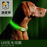Dog Luminous Collar Pet LED Collar Luminous usb Charging Teddy Golden Retriever Doberman Dugao Dog T
