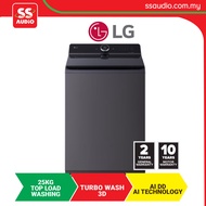 [ DELIVERY BY SELLER ]  LG TX2725AT9J BLACK  25.0KG AI DIRECT DRIVE 6 MOTION TURBOWASH3D EZDISPENSE 