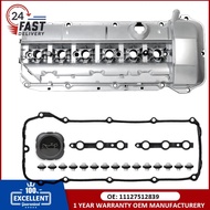 11127512839 11 12 7 512 839 Aluminum Engine Valve Cover W/Gasket &Bolts &Cap For 03-06 BMW M54 E46 3