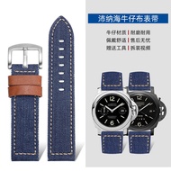 Suitable for  Panerai Omega Die Fei Seiko Fossil Diesel IWC Tissot Speedy Denim Nylon Watch Strap