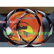 Rim ALLOY THUNDER 1.40x17 set Colour Black.