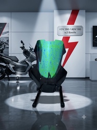ชิวแต่งสีรุ้งคาดเฟล่า( ปรอท) สำหรับ Honda ADV 150 ( เมื่อใส่แล้วจะสูง = ชิวเดิม) ADV160 ( ใส่แล้วจะส