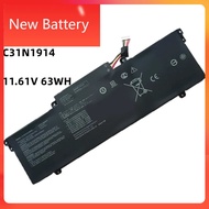 C31N1914 11.61V 63Wh Notebook Laptop Battery For Asus ZenBook 14 UX425QA UX435EAL UX425UG UX435EG