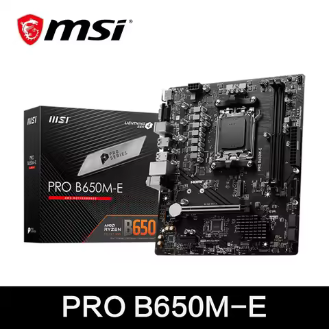 MSI PRO B650M-E AMD B650 Supports DDR5 6800+MHz (OC) 128GB AMD Ryzen ™ 9000 8000 Series motherboard