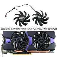2pcs FDC10H12S9-C 85MM 4PIN Cooling Fan For Sapphire HD6850 HD6970 HD7870 2G HD7950 HD7970 XFX R9 27