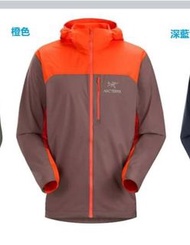 包郵 ARC'TERYX 始祖鳥 SQUAMISH HOODY  男士輕量透氣防風連帽外套 (綠色/橙色/深藍色/淺藍色/黑色)🎉優惠價  : HKD1650