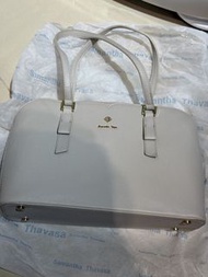 二手 Samantha Vega 日系淺灰色手袋 連ipad袋可拆除 實用