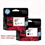 HP 47 Black / Tri-Color Original Cartridge [6ZD21AA / 6ZD61AA]
