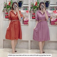 7860 dress import linen bkk