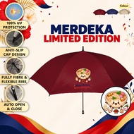 [Memoire Gift] Merdeka Limited Edition | 152cm Fully UV Protection Automatic Big Size Umbrella Resis