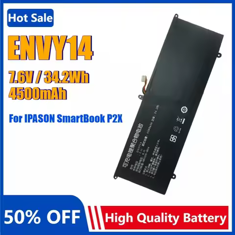 New ENVY14 38Wh Laptop Battery for IPASON SmartBook P2X for Hasee BG/T 18287-2013 P147JBN51 P147JBN5