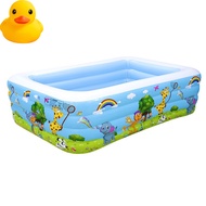 MonQiQi 1.2m Kolam Renang Anak Jumbo Petak Karet Bahan Tebal Kolamrenang Anak Besar Murah Inflatable