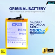 WIXEL Baterai HE50 Motorola E4 Plus Moto E4+ Double Power Batre Batrai Battery Dual Real Capacity Or