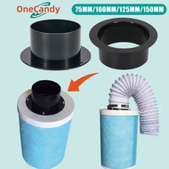 Konektor Selang Air Vent Ducting Hose Connector Air Ventilation Flange 75/100/125/150 Spigot Damper 