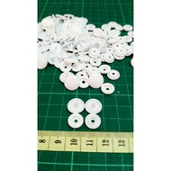 Snap Button Snap Button Snap Button White Plastic 10mm Code 1010
